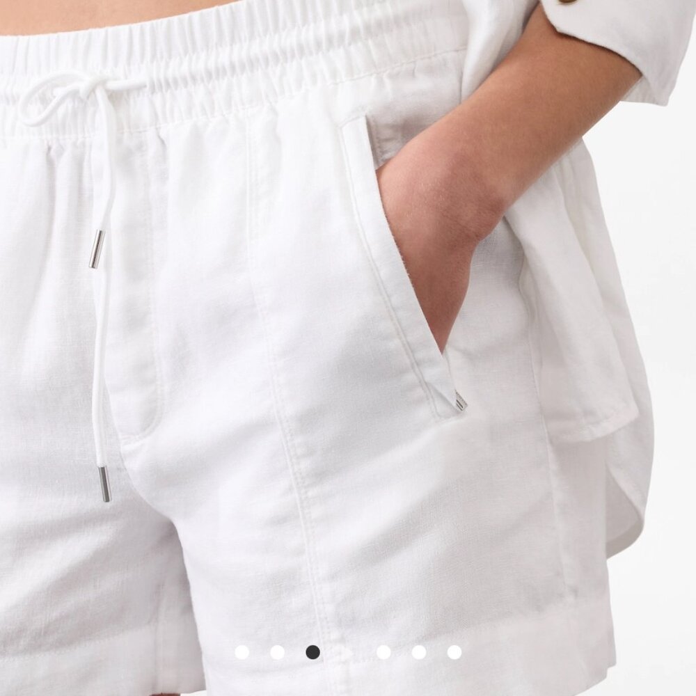 Altheta linen white shorts